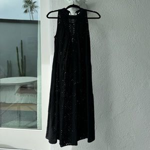 NEUL lace tiered black dress size XS